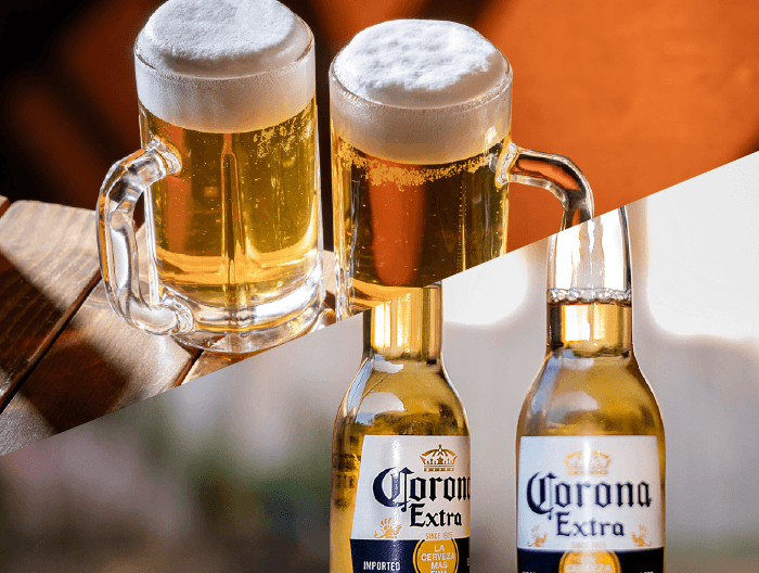 生ビール&コロナビール飲み放題のイメージ